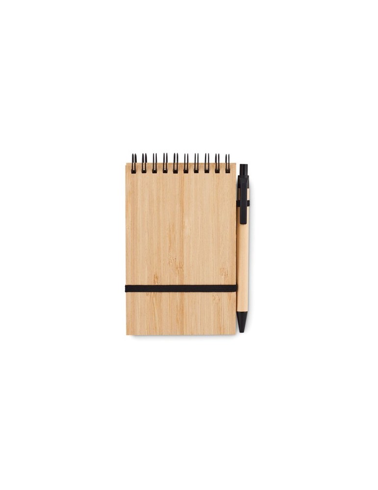 Bloc-Notes A6 en Bambou - Personnalisé et Pratique pas cher
