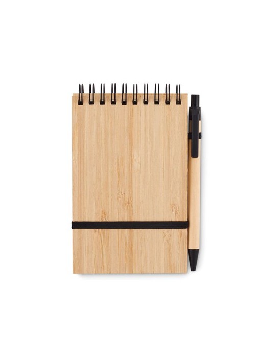 Bloc-Notes A6 en Bambou - Personnalisé et Pratique pas cher