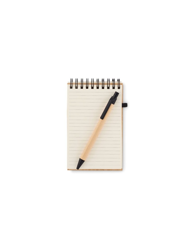 Bloc-Notes A6 en Bambou - Personnalisé et Pratique pas cher