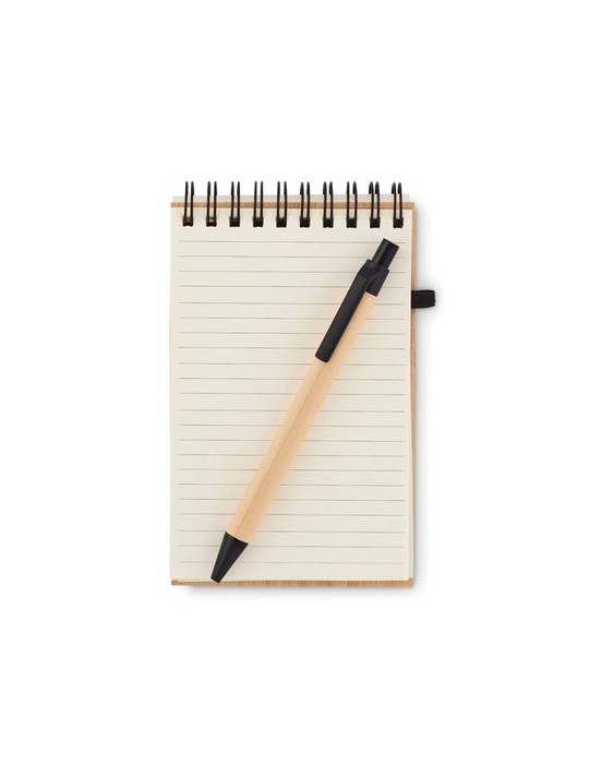 Bloc-Notes A6 en Bambou - Personnalisé et Pratique pas cher