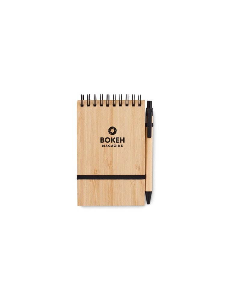 Bloc-Notes A6 en Bambou - Personnalisé et Pratique pas cher