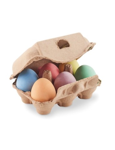 Cadeau Publicitaire Unique Craies en Boîte à Œufs - Personnalisé