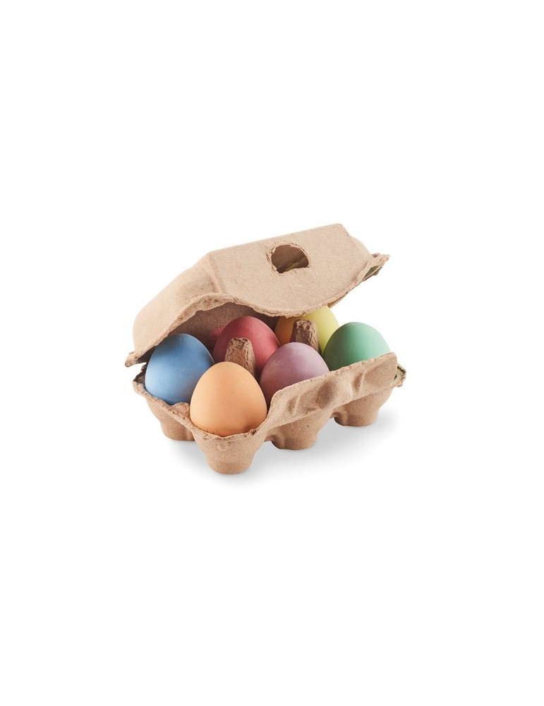 Cadeau Publicitaire Unique Craies en Boîte à Œufs - Personnalisé
