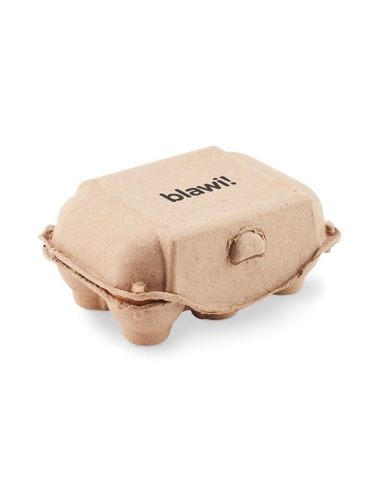 Cadeau Publicitaire Unique Craies en Boîte à Œufs - Personnalisé