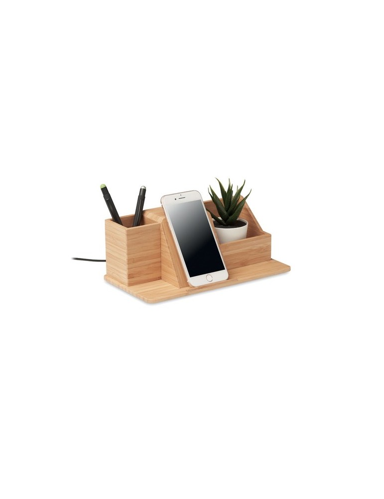 Organisateur de Bureau Chargeur sans fil GROOVY - Personnalisé pas cher