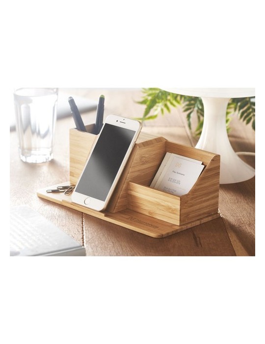 Organisateur de Bureau Chargeur sans fil GROOVY - Personnalisé pas cher