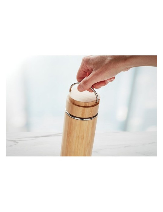 Bouteille isotherme personnalisée TAMPERE - 400 ml en acier inox pas cher