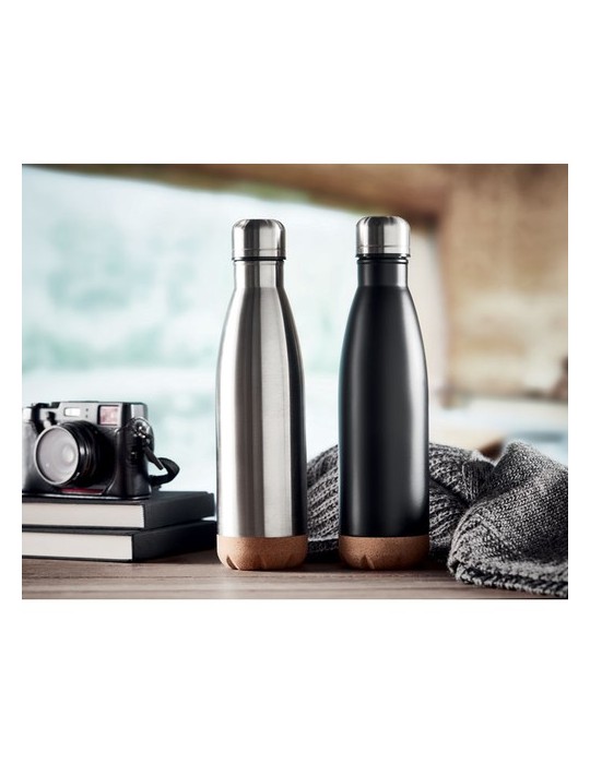 Bouteille isotherme personnalisée de 500 ml en acier inoxydable - Objets Publicitaires pas cher