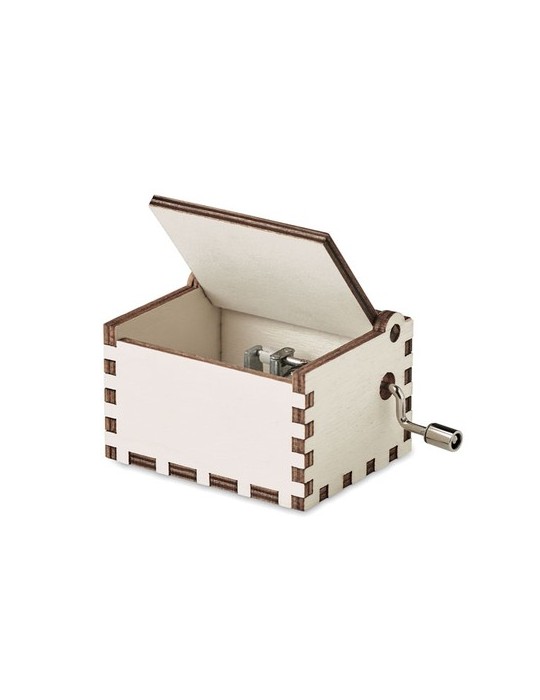 Boîte à musique en bois personnalisée - BOXMAS pas cher