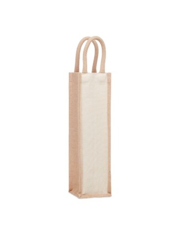 Sac en jute personnalisable pour bouteille - Objets Publicitaires