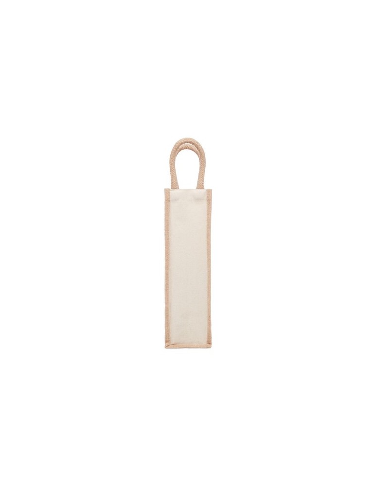 Sac en jute personnalisable pour bouteille - Objets Publicitaires