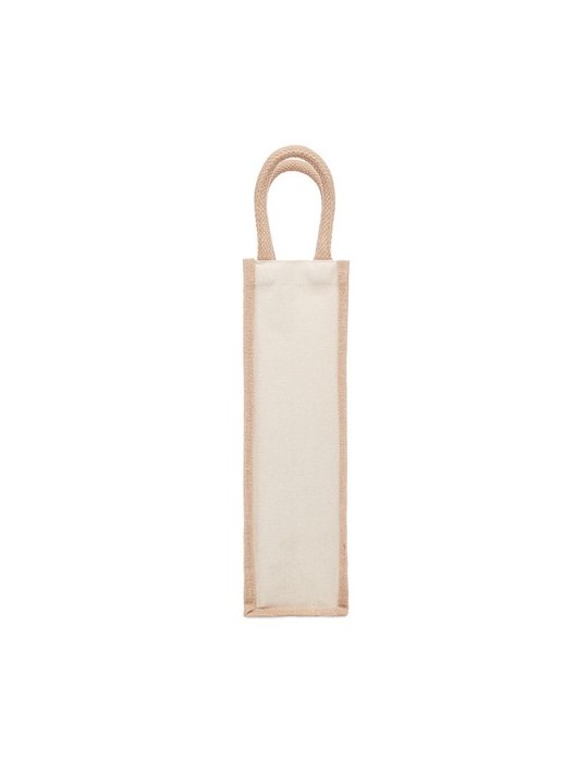 Sac en jute personnalisable pour bouteille - Objets Publicitaires