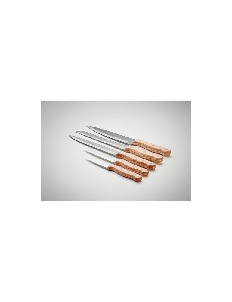 Set de 5 couteaux de cuisine personnalisés - Ustensiles de Cuisine pas cher