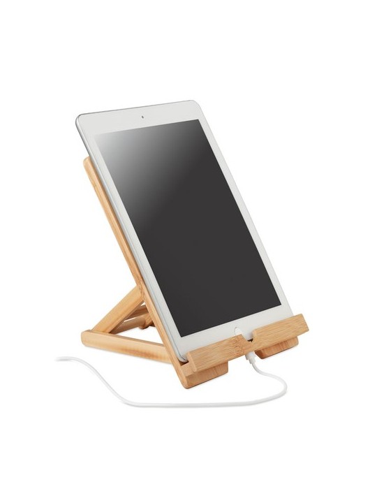 Support de bureau pratique en bambou - Accessoire Bureau