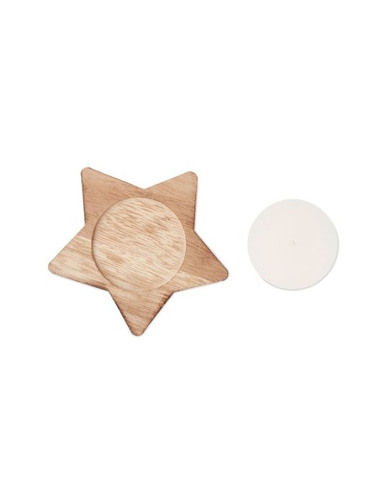 Bougeoir personnalisé en étoile lotus - Décoration Maison Unique pas cher