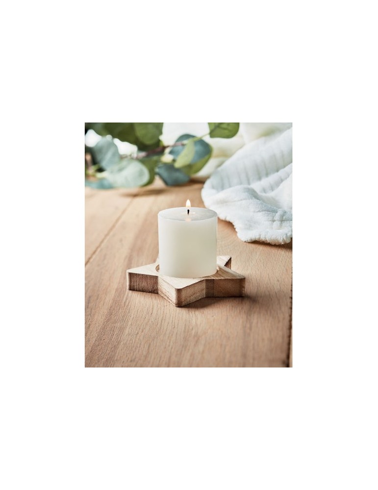 Bougeoir personnalisé en étoile lotus - Décoration Maison Unique pas cher