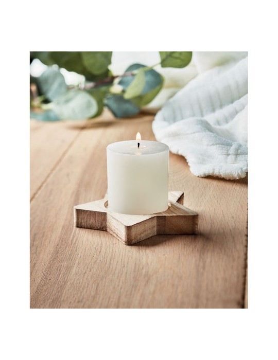 Bougeoir personnalisé en étoile lotus - Décoration Maison Unique pas cher