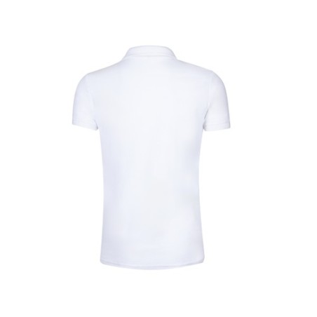 Polo Blanc Personnalisé Adulte MPS180 "Keya" Matières : coton Taille textile : S Couleurs : blanc marquage laser ultra précis