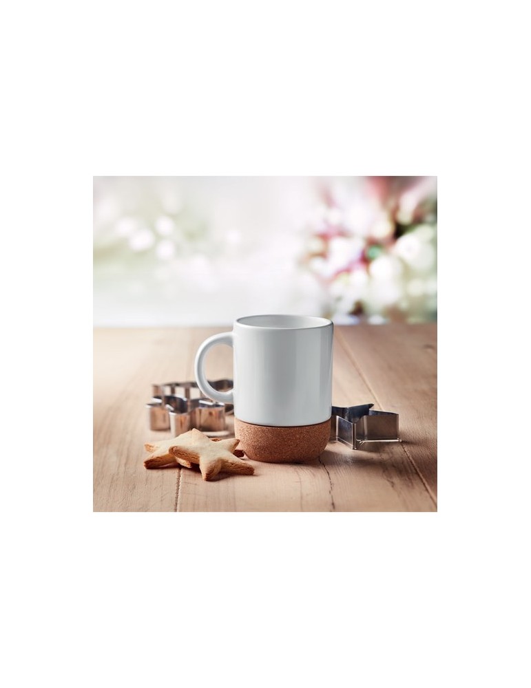 Tasse en céramique personnalisée avec base en liège - SUBCORK pas cher