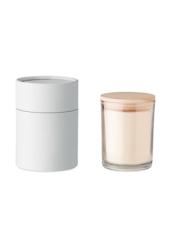 Bougie parfumée personnalisée à la vanille - Élégance Naturelle pas cher