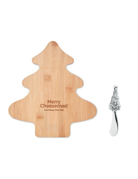 Set à Fromages en Bambou Personnalisé TREECHESSE - Élégance Naturelle