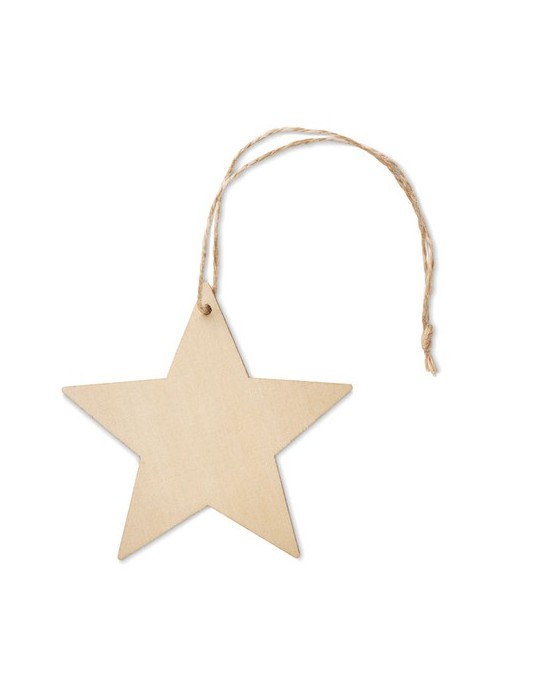 Décoration Étoile en Bois MDF Personnalisée - Idée Cadeau pas cher