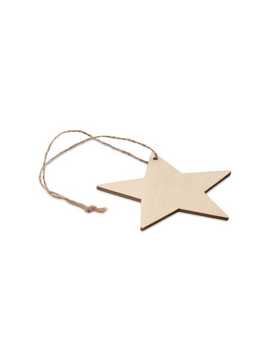Décoration Étoile en Bois MDF Personnalisée - Idée Cadeau pas cher