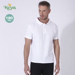 Polo Blanc Personnalisé Adulte MPS180 "Keya" Matières : coton Taille textile : M Couleurs : blanc personnalisation rapide en Fra