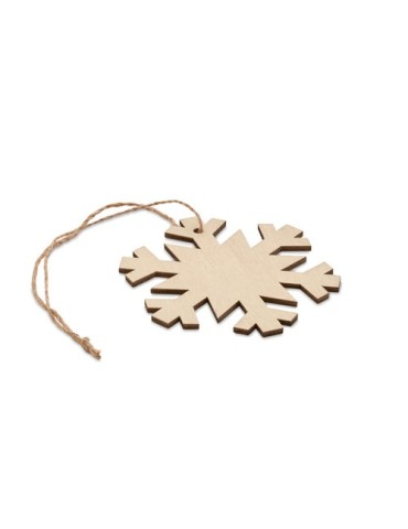 Décoration Flocon en Bois Personnalisée - Cadeau d'Entreprise Unique 2