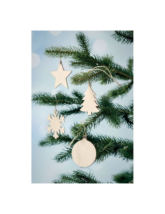 Décoration Flocon en Bois Personnalisée - Cadeau d'Entreprise Unique