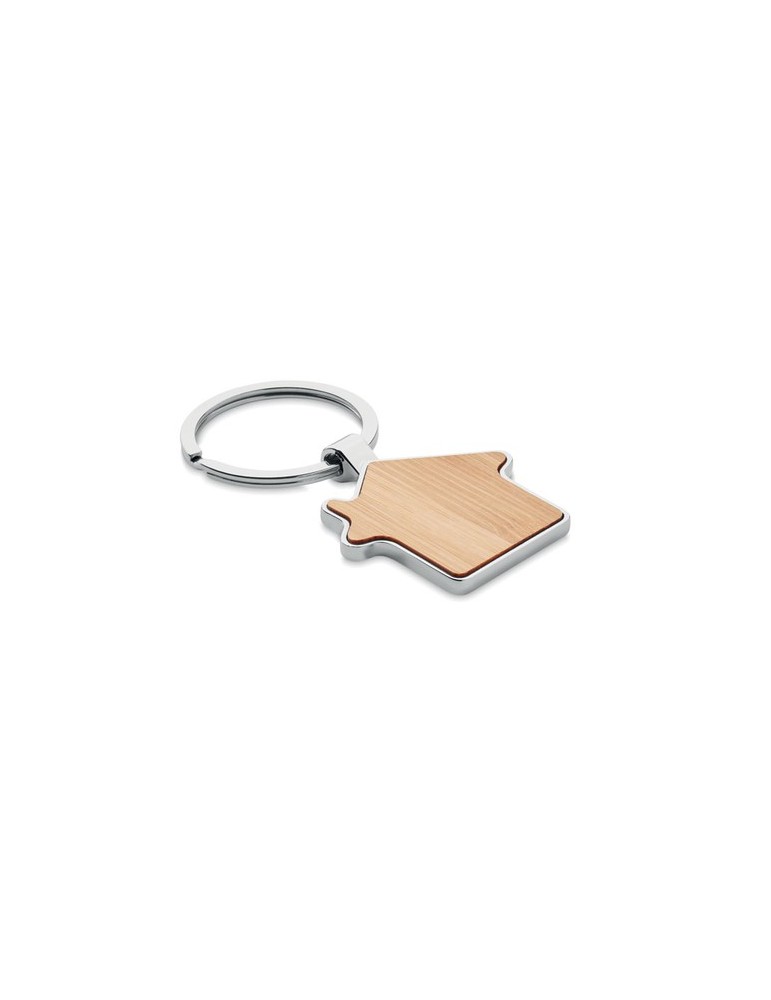 Porte-clés en métal et bambou personnalisable BURNIE