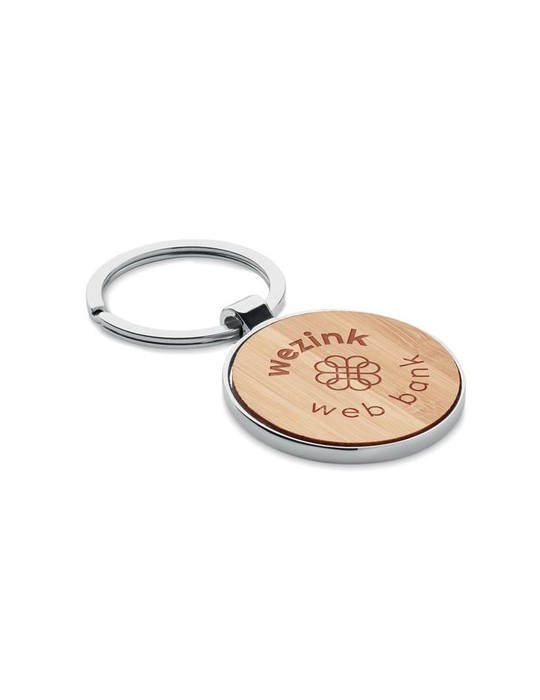 Porte-clés personnalisable en bambou BENDIGO