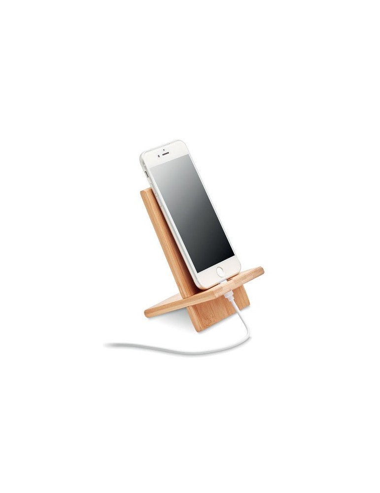 Support téléphone  en bambou WHIPPY - Pratique