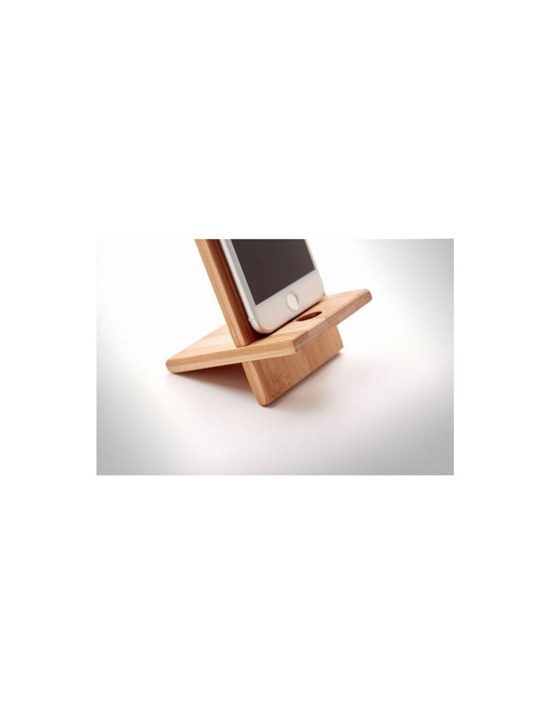 Support téléphone  en bambou WHIPPY - Pratique
