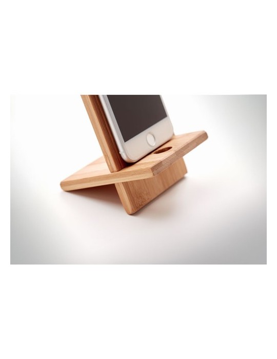 Support téléphone  en bambou WHIPPY - Pratique