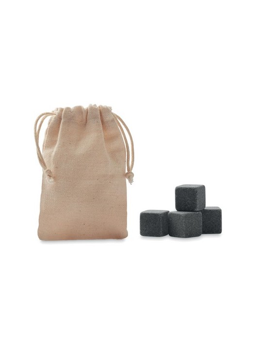 Cubes en pierre pratiques personnalisés ROCKS - Accessoires Bar pas cher