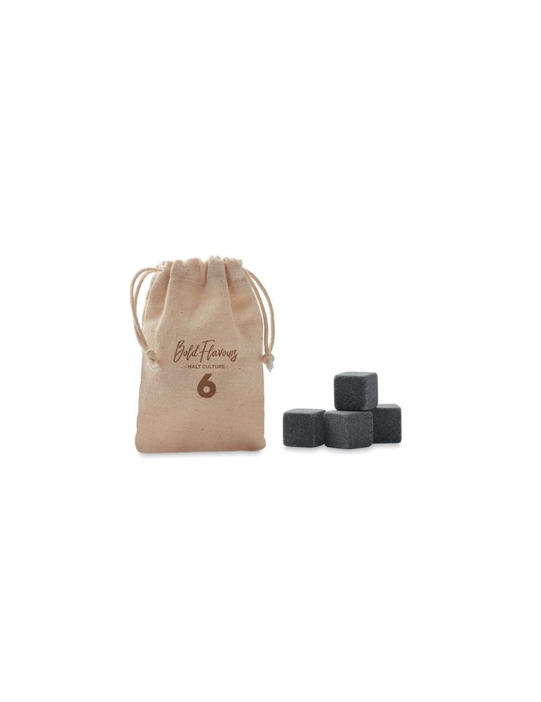 Cubes en pierre pratiques personnalisés ROCKS - Accessoires Bar pas cher