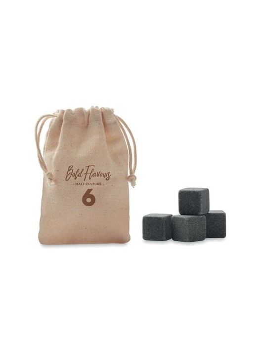 Cubes en pierre pratiques personnalisés ROCKS - Accessoires Bar pas cher