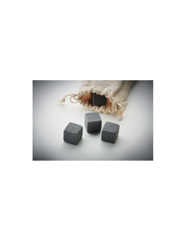 Cubes en pierre pratiques personnalisés ROCKS - Accessoires Bar pas cher