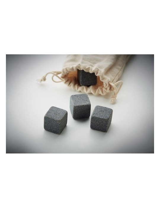 Cubes en pierre pratiques personnalisés ROCKS - Accessoires Bar pas cher