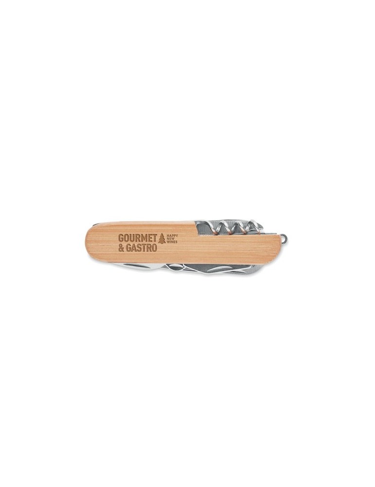 Couteau Multi Outils en Bambou Pratique LUCY LUX