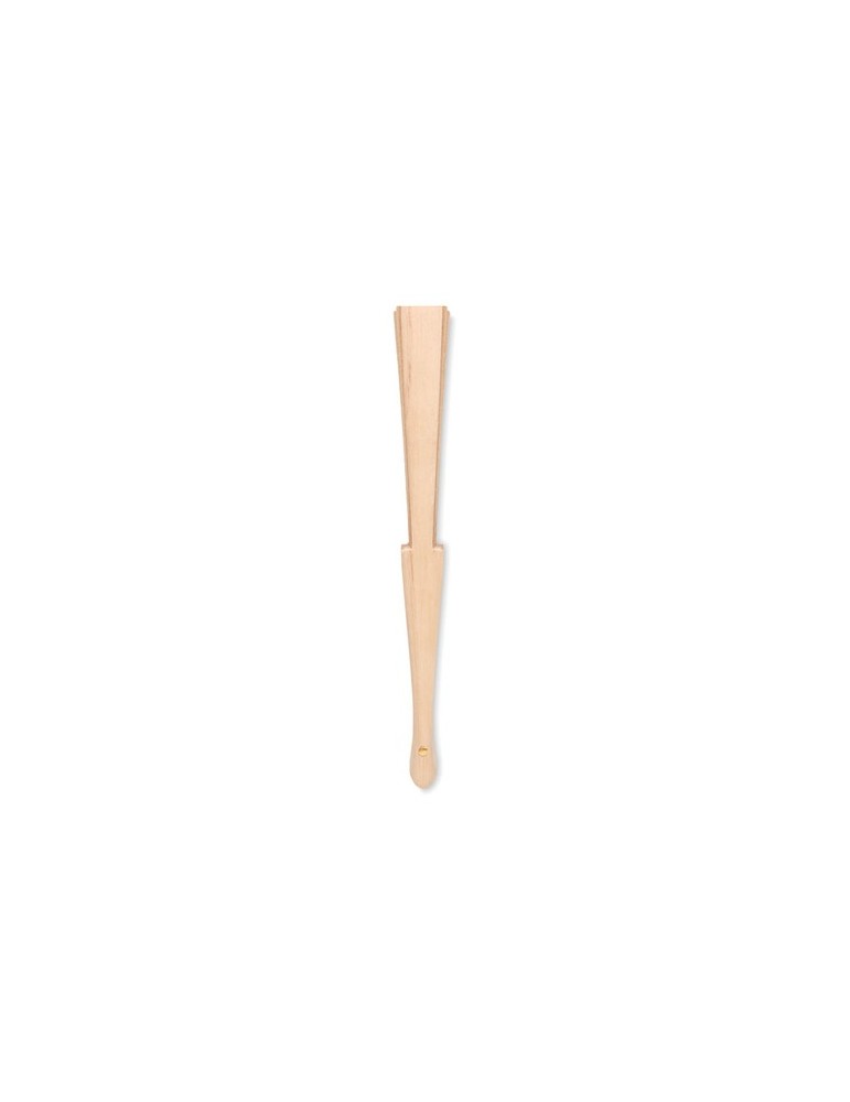 Éventail en bois et liège FANNY CORK personnalisé pas cher