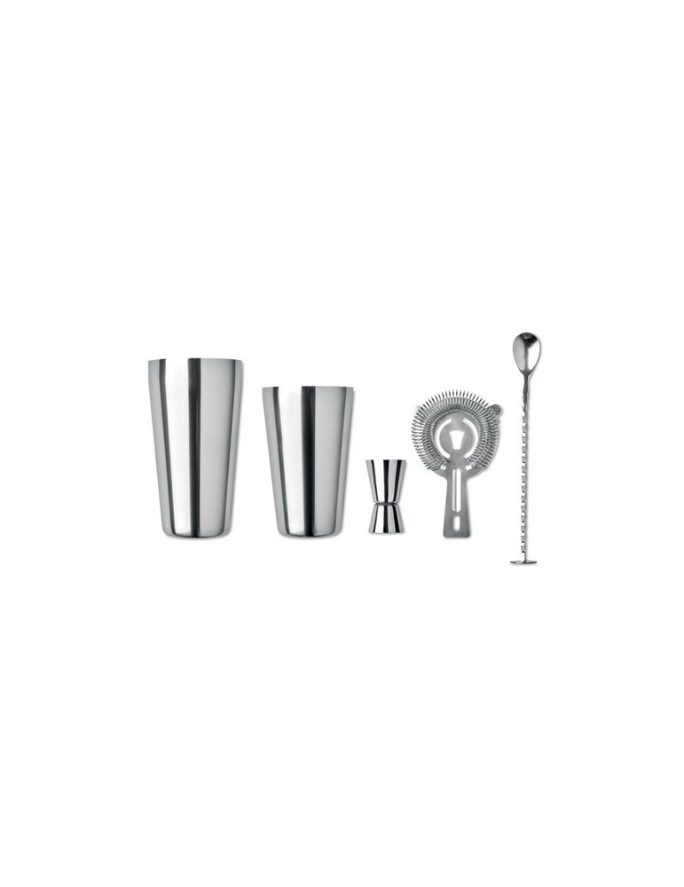 Set à Cocktail en Inox Personnalisé BOSTON pas cher