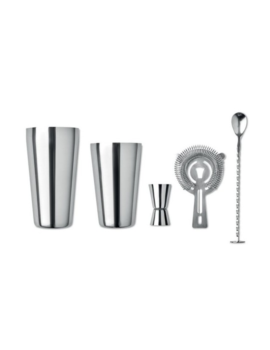 Set à Cocktail en Inox Personnalisé BOSTON pas cher