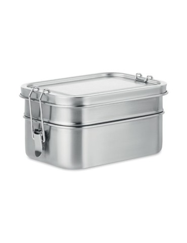 Boîte à Lunch Isotherme Personnalisée en Acier Inox DOUBLE CHAN pas cher