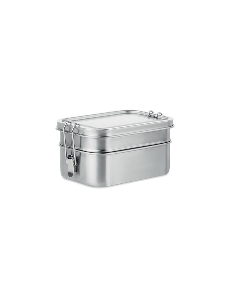 Boîte à Lunch Isotherme Personnalisée en Acier Inox DOUBLE CHAN pas cher