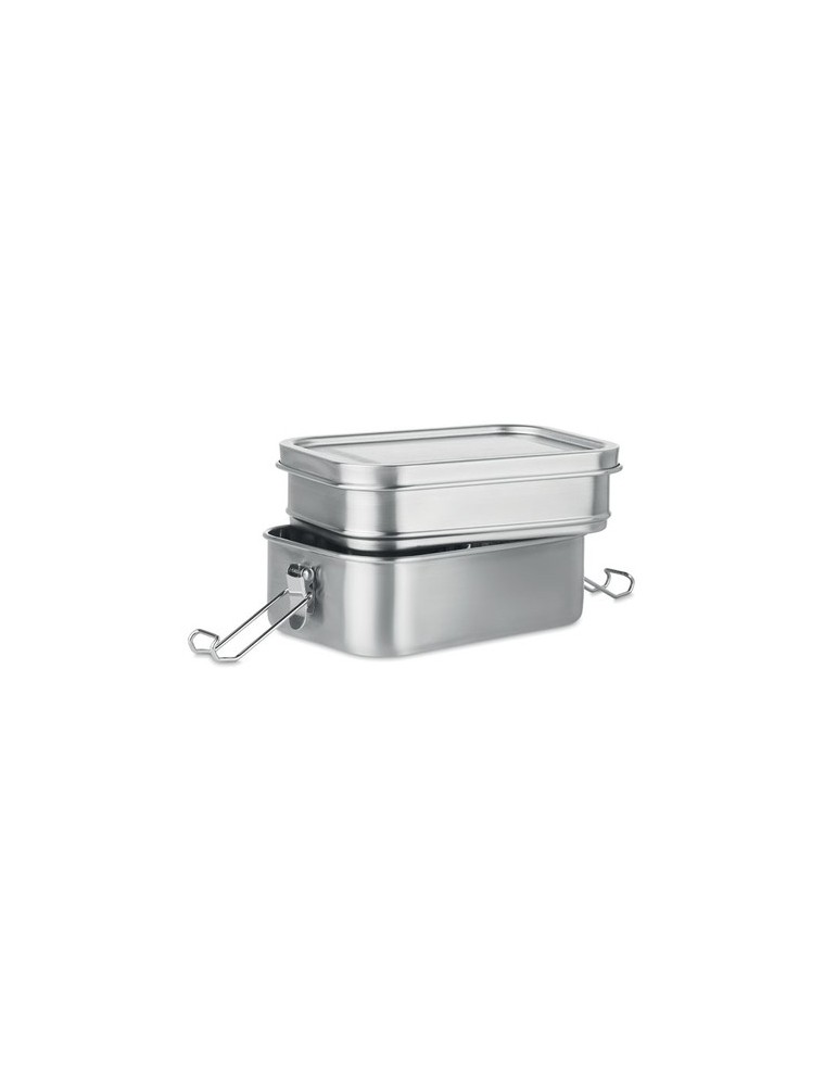 Boîte à Lunch Isotherme Personnalisée en Acier Inox DOUBLE CHAN pas cher