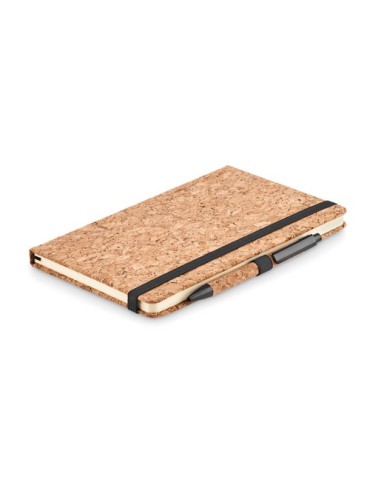 Carnet A5 et stylo en liège | Objets publicitaires