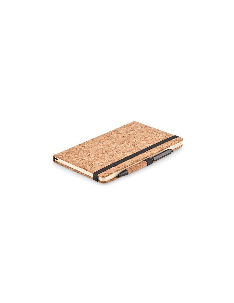 Carnet A5 et stylo en liège | Objets publicitaires