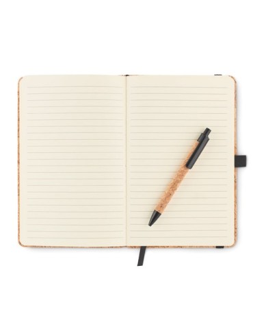 Carnet A5 et stylo en liège | Objets publicitaires 2
